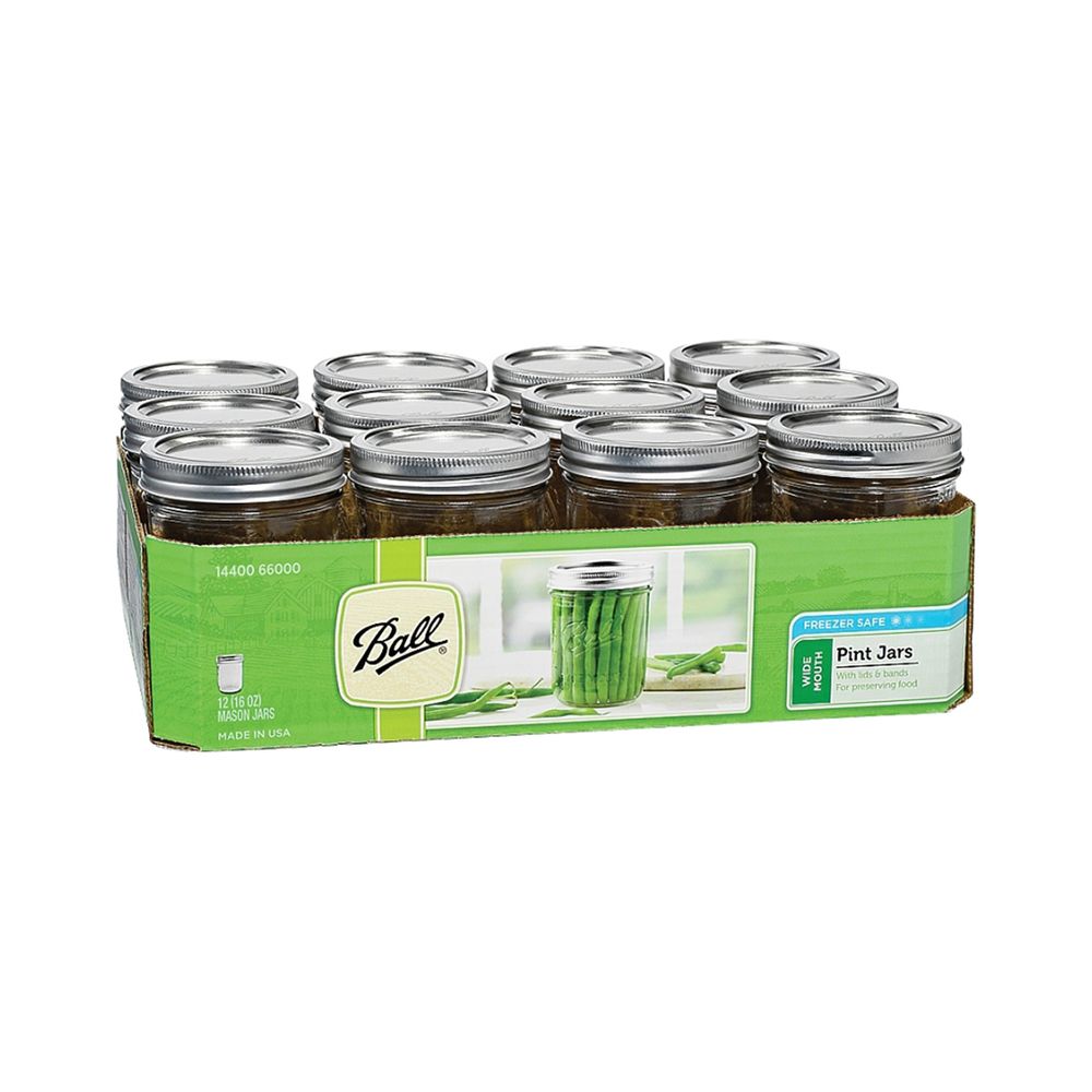 Wide Mouth Canning Jar-Ball Pint Size Mason Jar