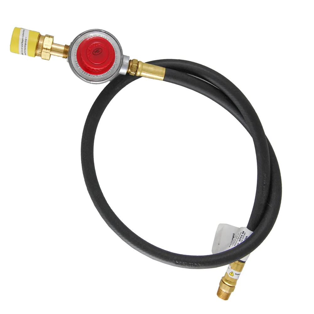 Adjustable High-Pressure Propane Gas Regulator – LPG BBQ Grill Tank Hose, Universal Fit