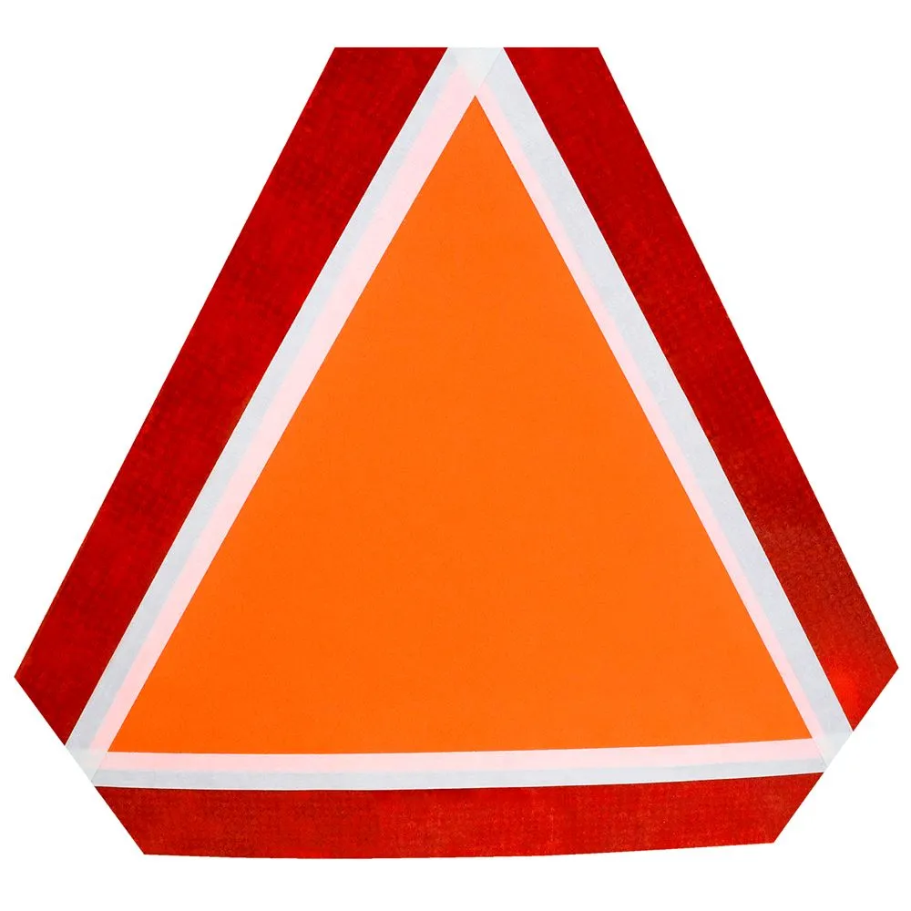 Stens Slow Moving Vehicle Sign - Universal Orange SMV Triangle For Farm Equipment