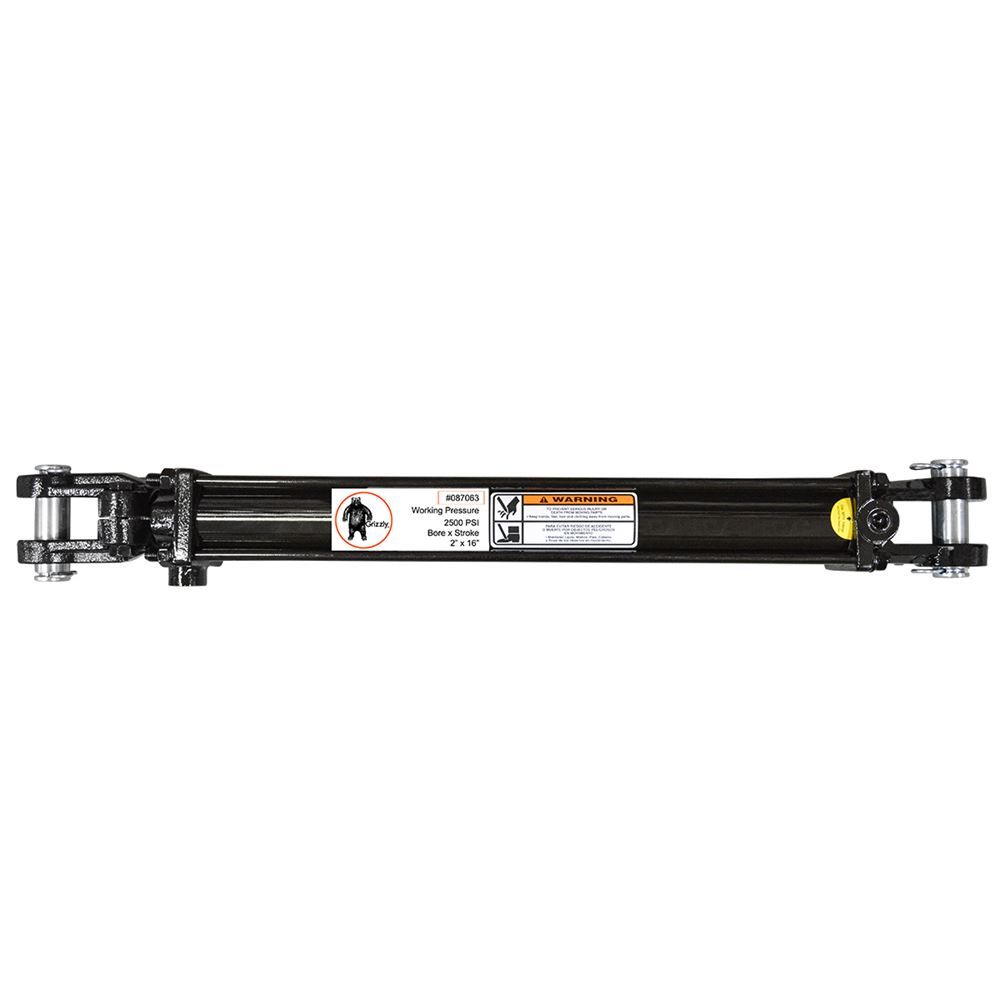 Grizzly® Hydraulic Cylinder, 2 In. Bore, 16 In. Stroke