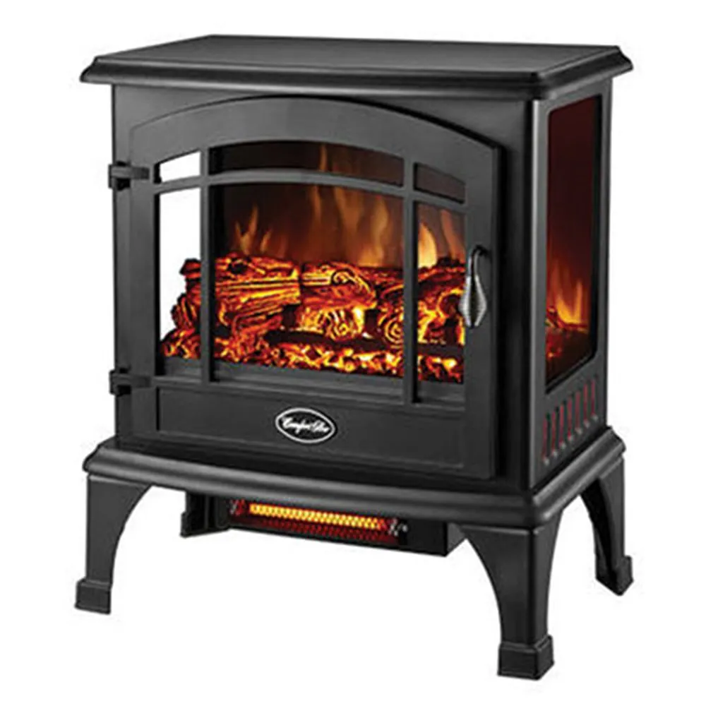 Electric Stove Heater, Gloss Black Agri Supply - Main Image